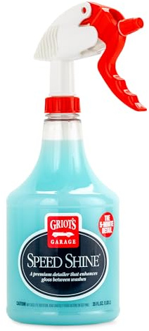 Griot's Garage Speed Shine for Car Detailing, Quick Detailer for All Exterior Surfaces, Trim and Wheels, Provides a Glossy Finish, 11146, 35 oz