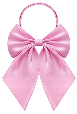 SYAYA Bow Tie for Women & Girls, Pre-Tied Bowtie Adjustable for School Uniform or Choir T-shirts, Anime Cosplay & Waitress, Pink, One size