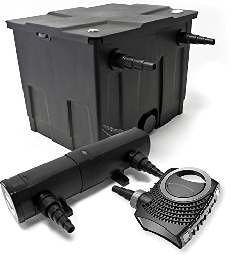 Set: bio dammfilter 12 000 l SuperEco 80 W pump 18 W UVC dammklarare