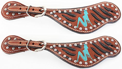 CHALLENGER Horse Western Riding Cowboy Boots Leather Spur Straps Tack 7455