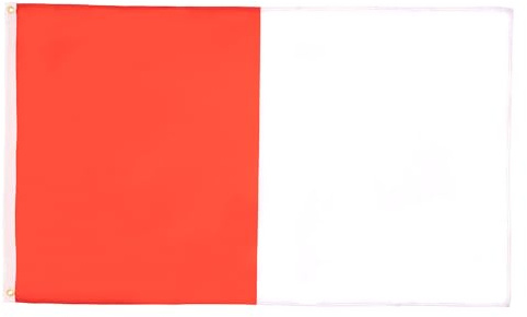 AZ FLAG Bandiera Rosso E Bianco 150x90cm - Bandiera Rossa E Bianca 90 x 150 cm