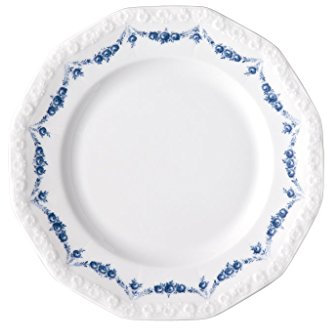 Maria Frühst.Teller 21 cm Rosenkante blau
