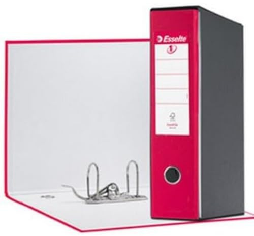 Esselte – RACCOGLITORE EUROFILE med spakmekanism plastbelagd kartong 8 cm fuchsia