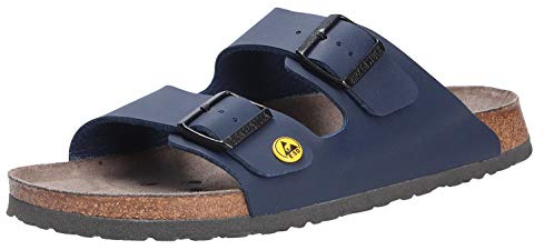 BIRKENSTOCK Arizona Birko-Flor Esd - Ciabatte professionali da uomo, 45 EU, colore: Blu