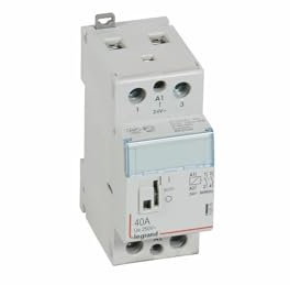 Contacteur de puissance CX³ commande manuelle bobine 24V~ - 2P 250V~ - 40A - contact 2F - 2 modules