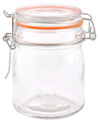 Esschert Design C2051 8 Piece Flip-Top Jar Set, Medium, Glass