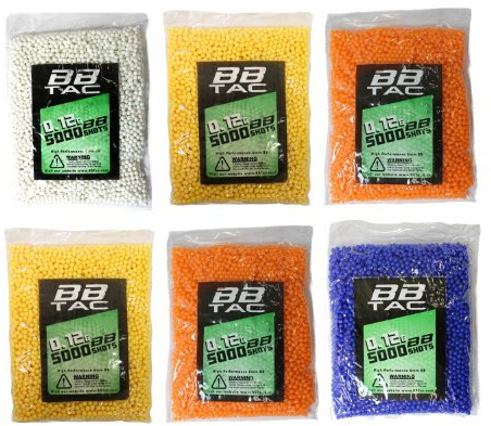 BBTac® Airsoft BB 30,000 Round 0.12g 6mm BBS for Airsoft Guns Ammo Pallet (5000 x6 Bag)