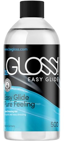 begloss fácil glide – 500 ml – fácil glide – Pure Feeling – Slip en goma y látex ropa rápido y fácil con nuestra ayuda para vestirse de látex lubricante.