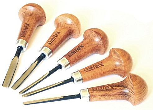 Narex Palm Carving Chisel Set, Set of 5 pcs