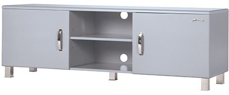 Miami 225701HG Lowboard mit 2 Türen und 2 Fächern, Holz, hellgrau, 43 x 160 x 52.5 cm