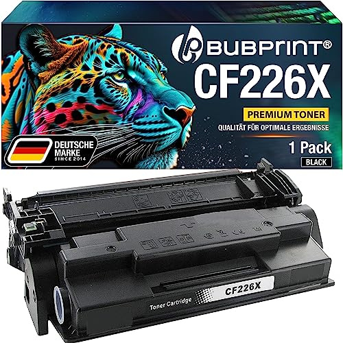 Bubprint Toner kompatibel als Ersatz für HP 26X CF226X für Laserjet Pro M402 M402D M402DN M402DNE M402DW M402M M402N MFP M426 M426DN M426DW M426FDN M426FDW M426FW M426M M426N Schwarz