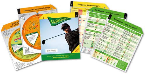 GolfCheck Unisex – Erwachsene, 3 Fächer, 6 Seiten komplett: Schneller regelfest, sicherer im Spiel, effizienter im Training, bunt, 18 x 22 cm
