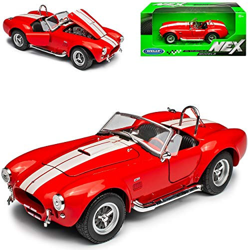Welly Shelby 1965 427 Cobra Sc Rot Offen 1/24 Modell Auto