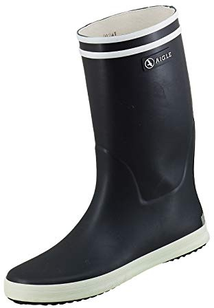 Aigle Lolly-Pop, Stivaletti da Pioggia, Unisex - Bambini e ragazzi, Blu (Marine/Bianco), 25 EU