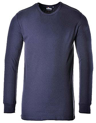 Portwest B123 Camiseta Térmica Aislante de Manga Larga Marino, 3X-Grande
