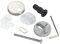 WENKO Fix-Clip Befestigung für Easy-Close WC-Sitze - WC-Sitz Befestigungsersatz-Set, Edelstahl rostfrei, Matt