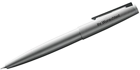 Lamy Füllhalter 2000 metal Modell 002, Feder OM, Edelstahl samtmatt poliert inkl. Laser-Gravur