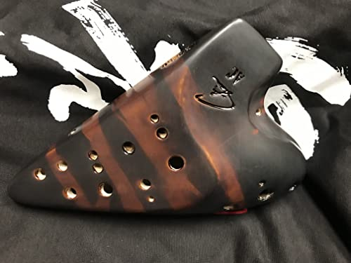 Focalink Double Chamber Alto C Ceramic Ocarina - Authenticity Proved by Engraved Identification Code on Each Piece! Linn's Arts Exclusive! (Alto C)