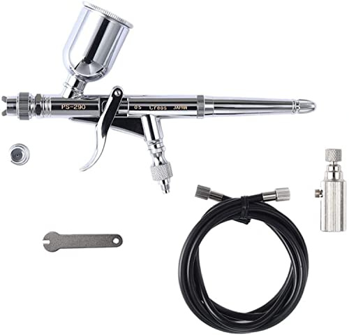 ＭＲ．ＨＯＢＢＹ＼ミスターホビー PS290 Procon Boy LWA, Trigger Type Double Action, Airbrush pistol, för konst, illustration, modelltillverkning, miniatyrmodeller, 0,5 mm munstycke, 15 ml kopp, krom, rostfritt stål
