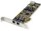 StarTech.com Dual Port PCI Express Gigabit Netzwerkkarte - 2 Port RJ45 PCIe PoE/PSE NIC Server Adapter - 10/100/1000 Mbit