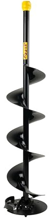 Jiffy XT™ Drill Assembly, 6-Inch, Auger Accessory, Left-Hand Rotation, Ripper™ Blade, Black, Steel, J3730-XT
