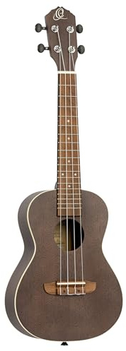 Ortega Guitars Konzert Ukulele Akustisch – Earth Series – Okoume, Schwarz (RUCOAL)