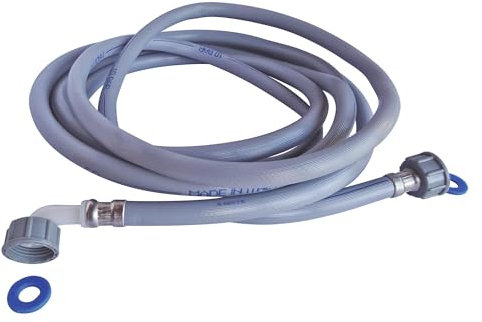 SOMATHERM FOR YOU, Flexible d'alimentation pour machine à laver, 5m, raccords droits et coudés 3/4, matière thermo-gomme, compatible toutes marques, pression max 4 bars, eau froide