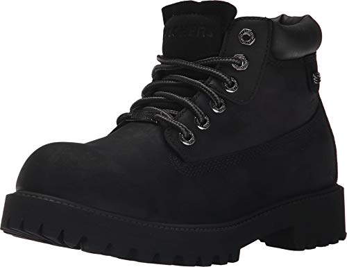 Skechers Homme Sergeants Verdict Chaussures de Tennis, Noir Bol, 42.5 EU