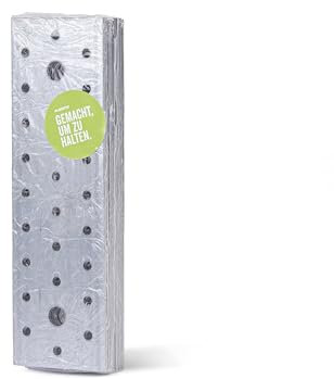 GAH-Alberts 339074 Piastra di Giunzione multiforo, Acciaio, 200 x 60 mm