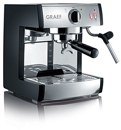 Graef ES702EU pivalla Espressomaschine, 2 cups, schwarz-matt/edelstahl