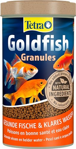 Tetra Goldfish Granules Aliment Complet en granulés flottants pour Poissons Rouges/Poissons eau froide Multicolore, 500ml