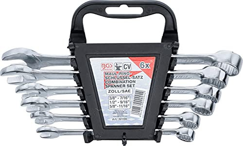 BGS 32100 | Juego de llaves combinadas | medidas en pulgadas | 3/8 - 11/16 | 6 piezas