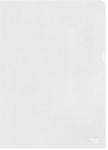 Esselte Group - Fundas (A4, PP, 0,08 mm, apertura a la derecha y parte superior)