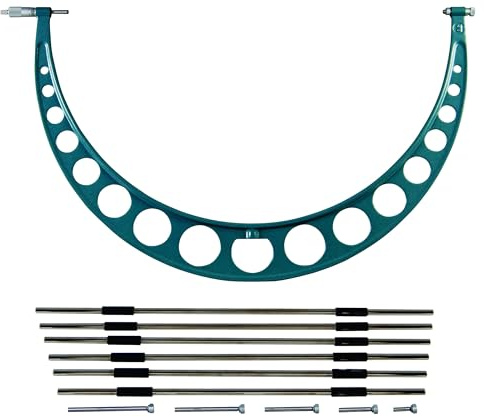 Mitutoyo 104-152 Outside Micrometer, Ratchet Stop, 0.001 Resolution, 12-16 Range, 3.31kg Mass
