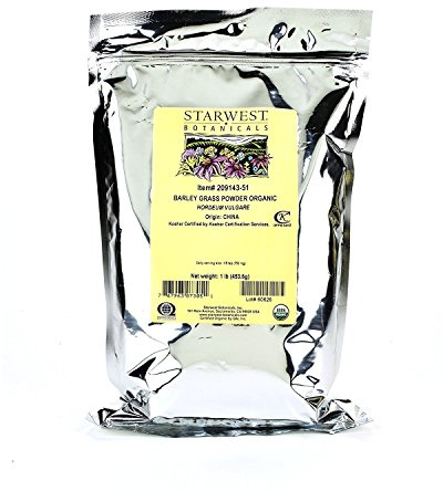 Starwest Botanicals Organic Barley Grass Powder Bag, 1 Pound