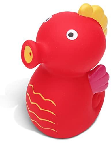 DolliBu Red Seahorse Bath Toys Buddy Squirter â Kids Bathroom Accessories