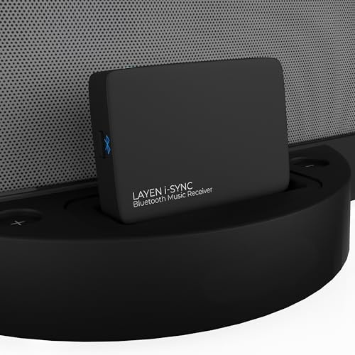 LAYEN i-SYNC | 30 Pin Bluetooth 5.3 Adapter | Premium 5.3 Wireless Audio For Bose SoundDock and Other 30pin iPod Docks, Docking Stations, Hi-Fi, Stereo and Speakers - (Not For Cars)