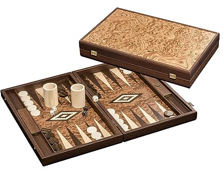 Philos 1819 - Backgammon Dokos - Familien Standardspiel, groß