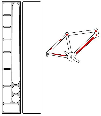 ZEFAL Rahmenschutz Zéfal Skin Armor M 12 Patches transparent Fahrrad