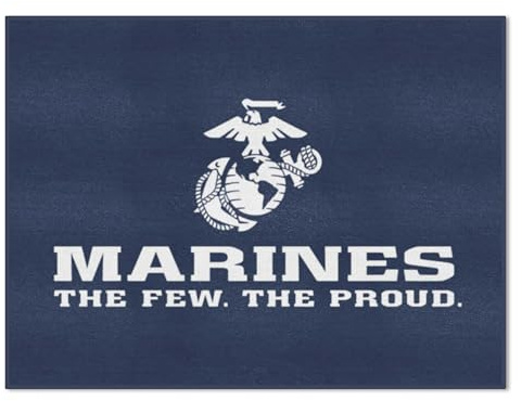 FANMATS 6974 U.S. Marines All-Star Mat | Red | 33.75x42.5 | Marines Official Logo