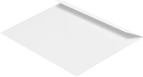 Blanke Briefumschlag, C5, Haftklebend, ohne Fenster, weiß (500 Stück), Gerade Klappe, 100 g/qm Offset