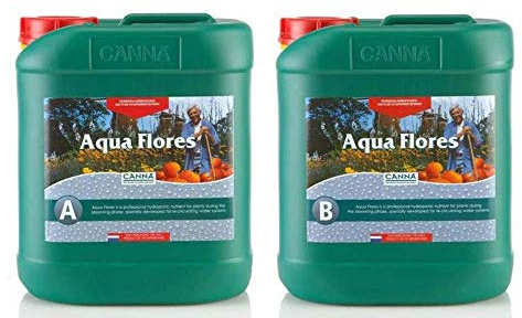 CANNA - Aqua Flores A & B 5L - Hydroponic Flowering Plant Nutrients