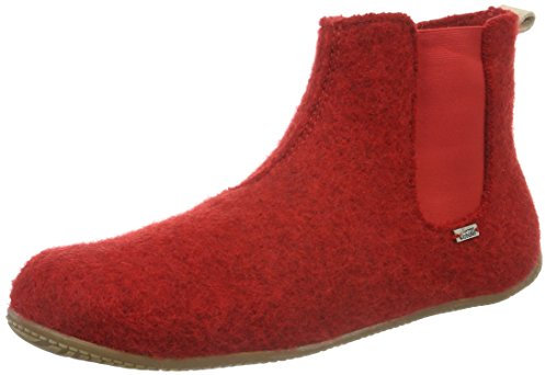 Living Kitzbühel Jungen Unisex-Kinder Chelsea Boot Hohe Hausschuhe, Rot (rot 350), 26.5 EU