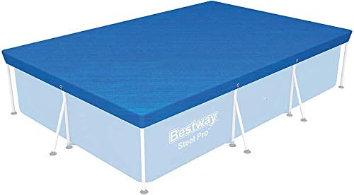 Bestway 58106 - Copertura per piscina rettangolare, 304 x 205 cm, in PVC