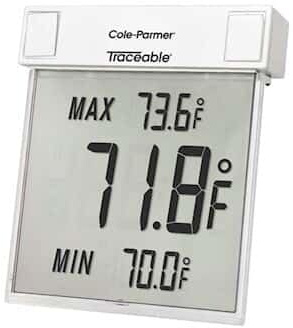 Traceable Big-Digit See-Thru Digital Thermometer: Fahrenheit