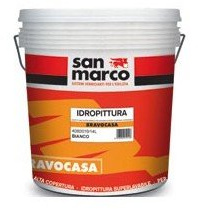 San Marco BRAVOCASA Pittura per interni esterni, colore: Bianco, size: 14 lt