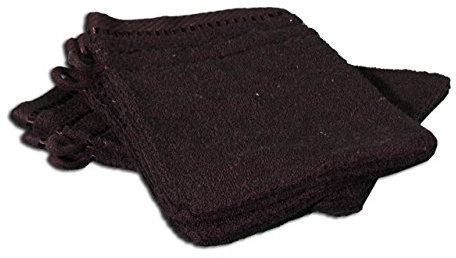 Gözze - Waschhandschuh-Set, 4er-Set, Berlin, 100% Baumwolle, 17 x 24 cm - Schwarz