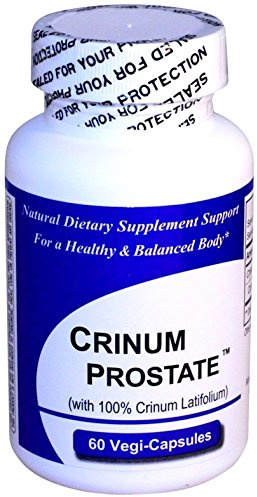 Crinum Prostate (60 Vegi Caps) 100% Vietnamese Crinum Latifolium Full Spectrum Herbal Extract,NO Beef Bovine Capsules, no Silica, Magnesium Stearate, Talc or Silicon Dioxide. Kosher/Vegan Capsules*