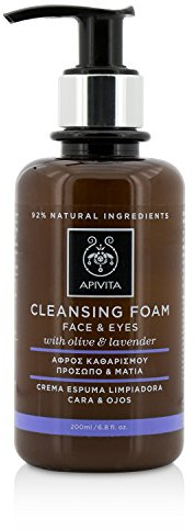 Apivita - Crema espuma limpiadora facial & ojos oliva & lavanda