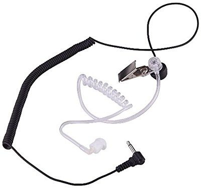 Hensych 3.5mm Hören Nur Headset Kopfhörer Ohrhörer für Funkgeräte Lautsprecher Mikrofon Lautsprechermikrofon